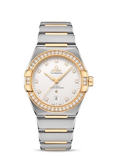 Omega Constellation Master Chronometer 39 Stainless Steel / Yellow Gold - Diamond / Silver / Bracelet